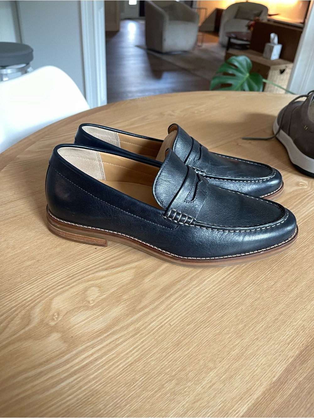 Sperry Gold Cup Penny Loafers Men’s 10 Dark Navy Leather STS22124
